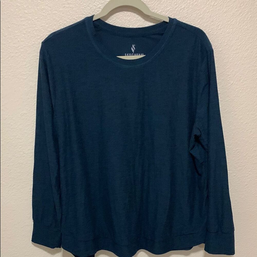 Skechers Blue Long Sleeve Shirt